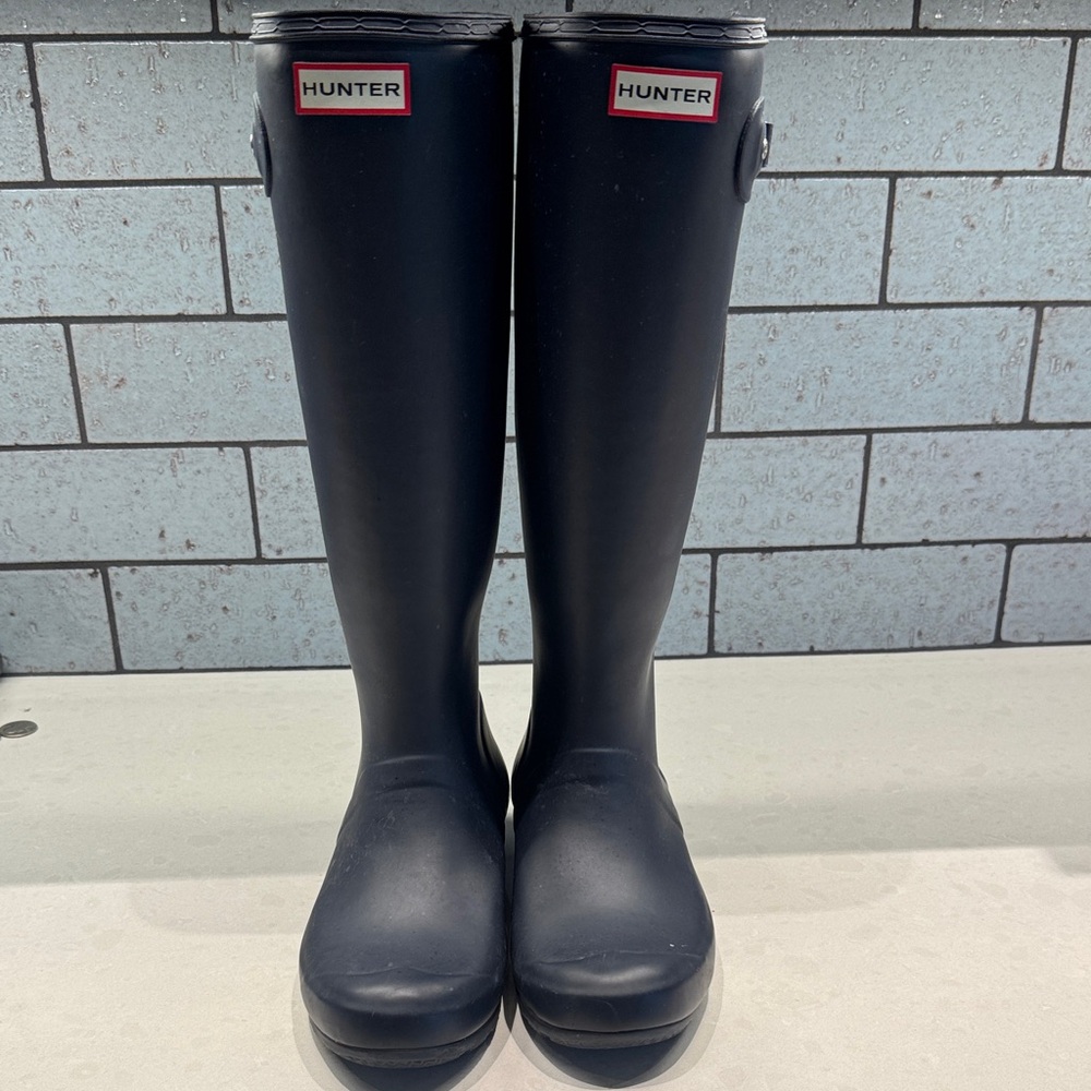 Hunter Classic Navy Blue Waterproof Boots